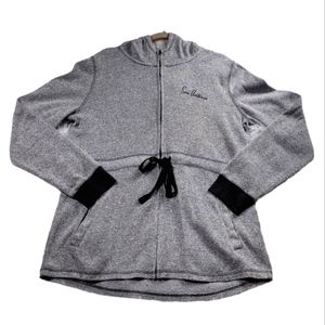 CampDavid Full Zip Hoodie Sweater Gray Size XL